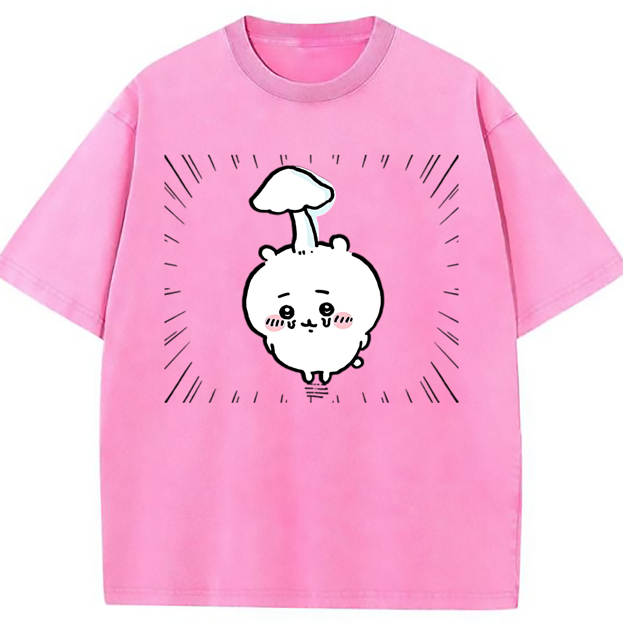（画像用） ちいかわ ちいかわ Chii-kawa chiikawa 綿100% ヴィンテージ風 半袖Tシャツ（フロントプリント）